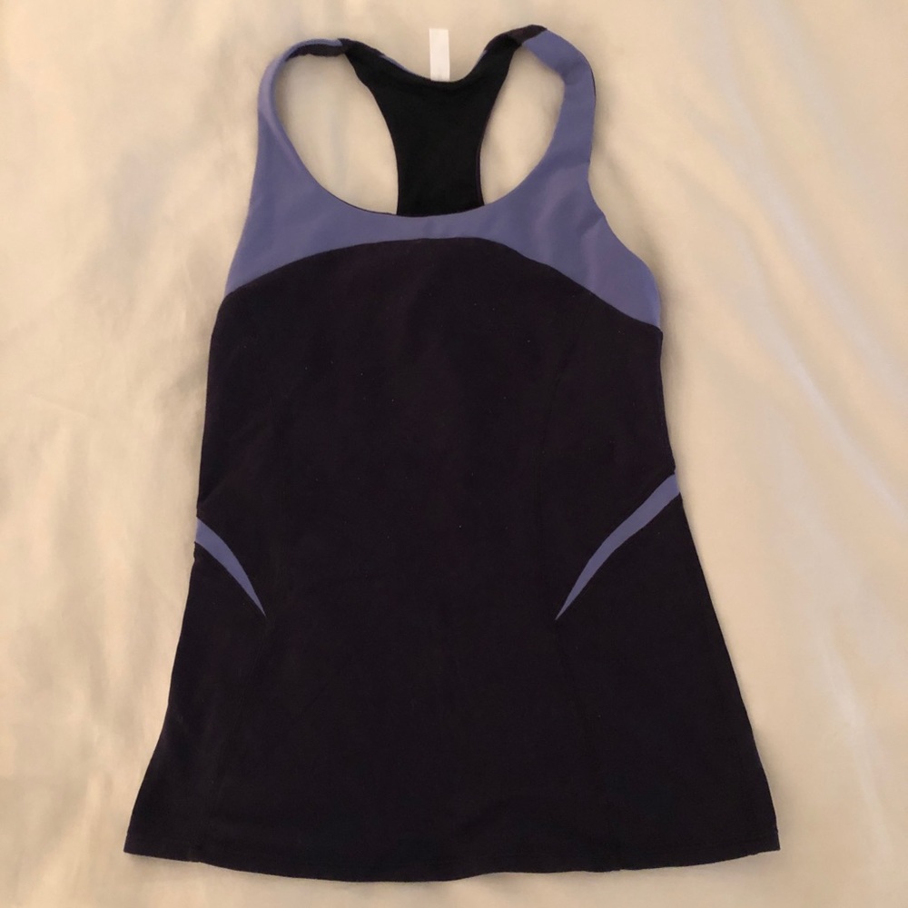 GAP Navy and Lavender Racerback Tank Top